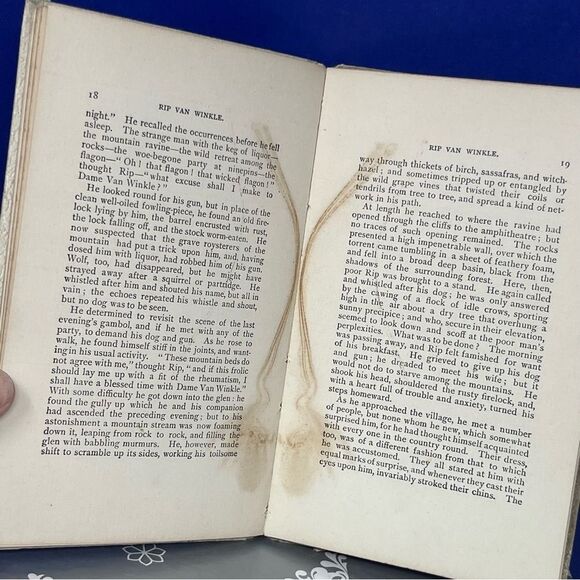 Rip Van Winkle Book Washington Irving Copyright 1896 - Picture 12 of 12